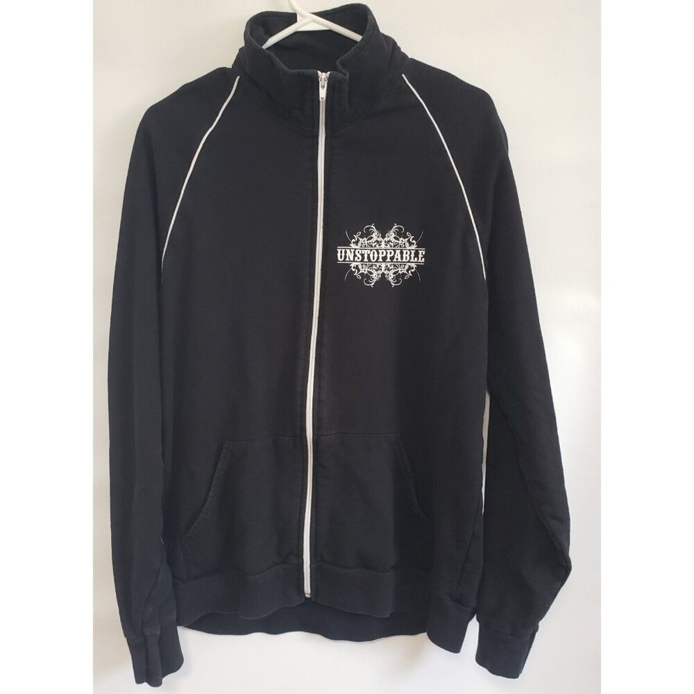 Rascal Flatts Unstoppable Men's Large Full Zip High Collar Sweater Cotton USA LA
